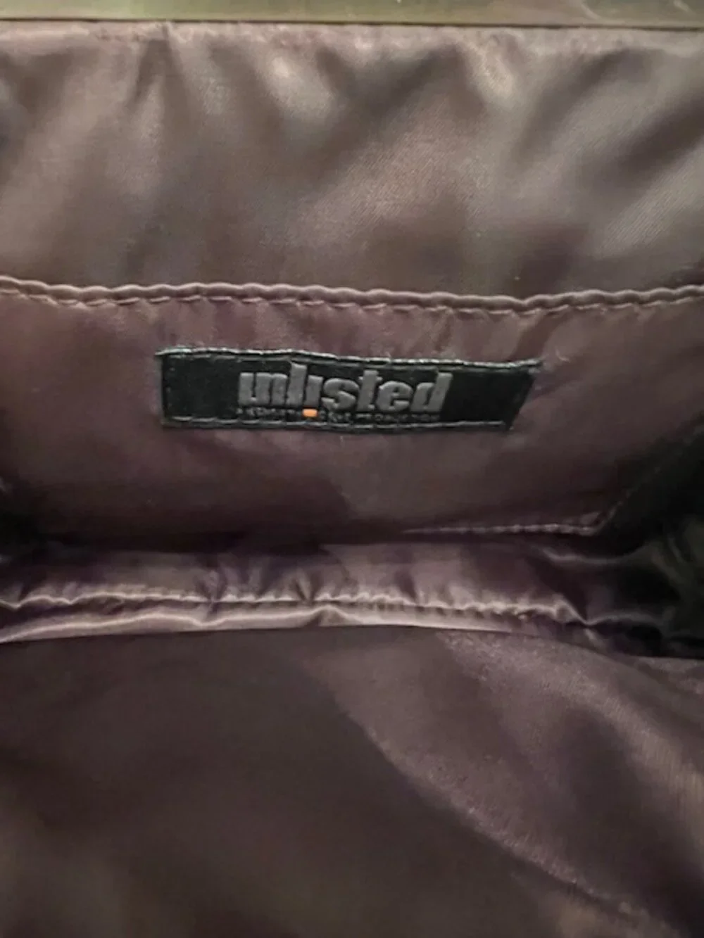 UNLISTED Kenneth‎ Cole vintage-style satin brown clutch metal frame ball clasp